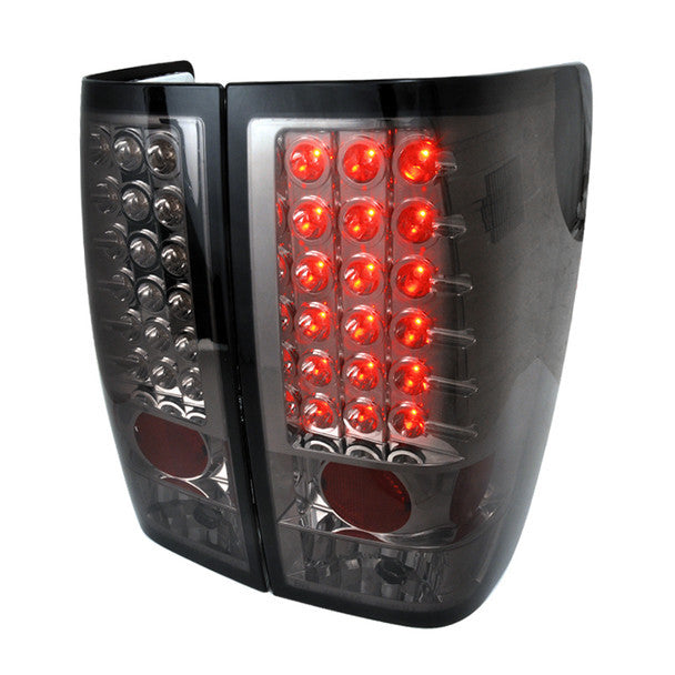 Spec-D 04-12 Nissan Titan Led Tail Lights Smoke (LT-TIT04GLED-TM)