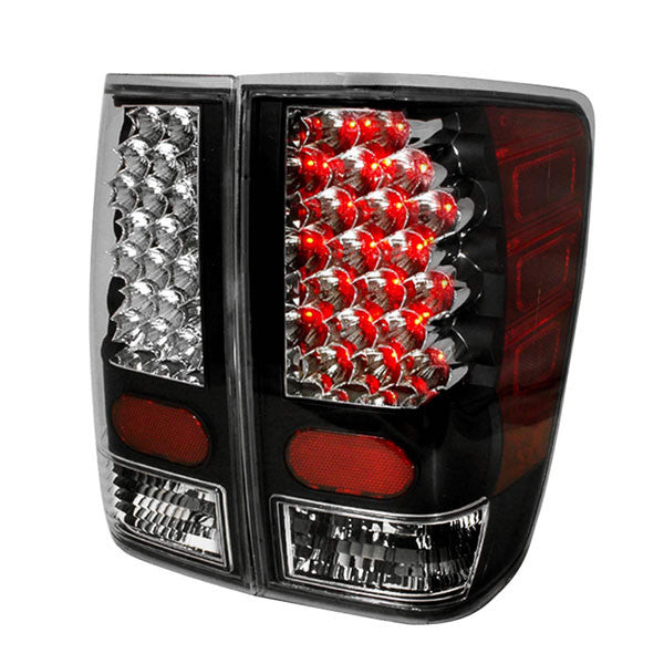 Spec-D 04-12 Nissan Titan Led Tail Lights Black