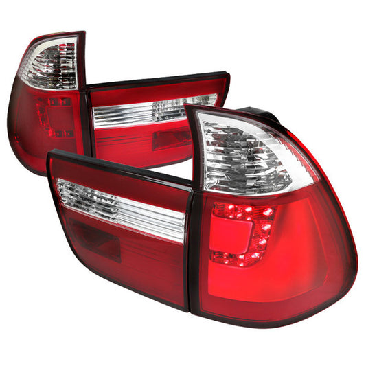 Spec-D 00-06 Bmw X5 Led Tail Lights Red (LT-X500RLED-TM)