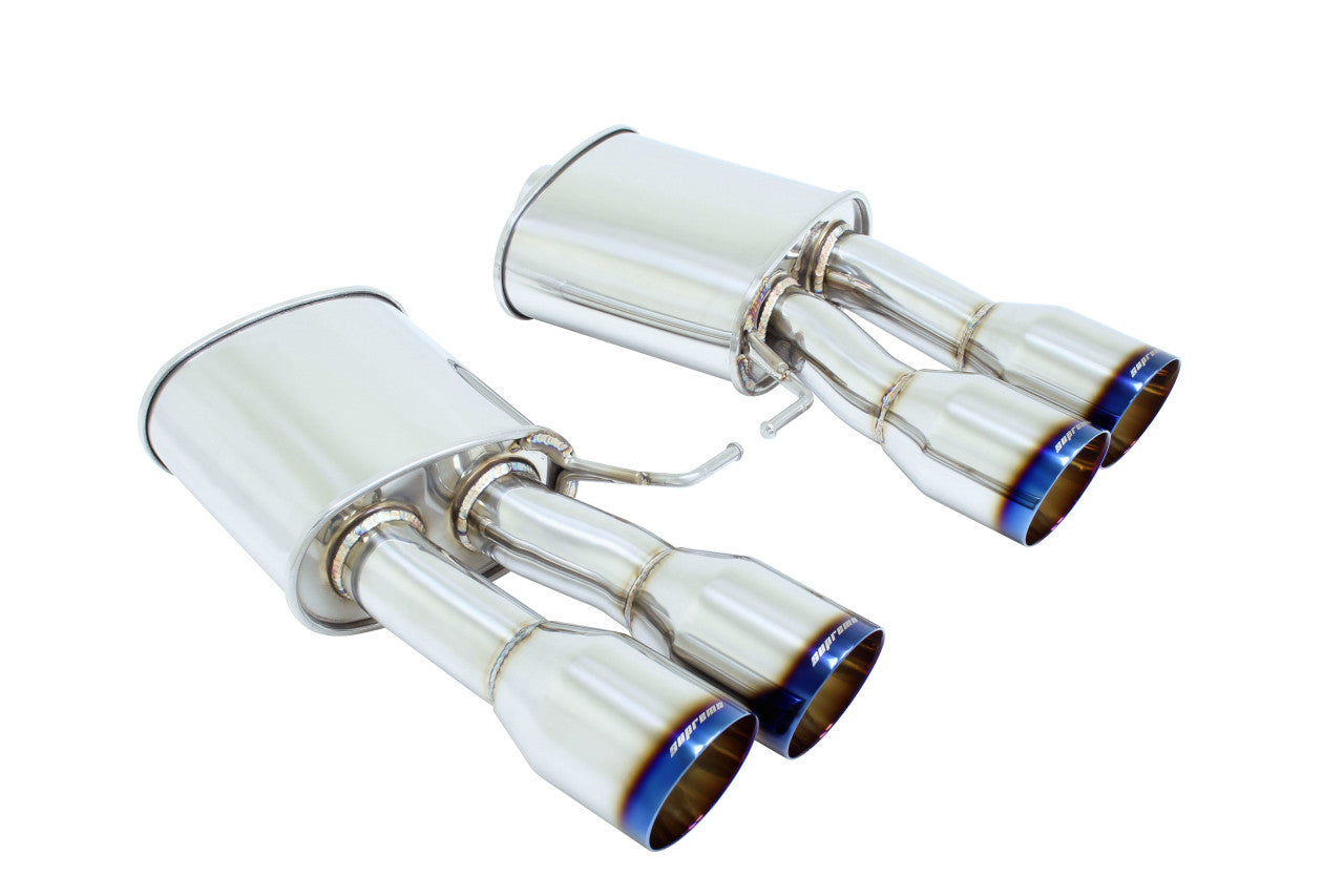 Megan F10 M5 2011+ Blue Roll Tips Supremo axleback exhaust