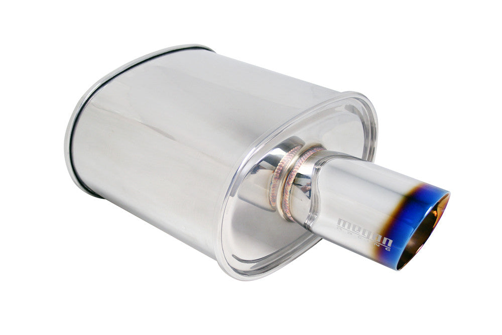 Megan M-VO-T Oval Universal exhaust Blue Tips