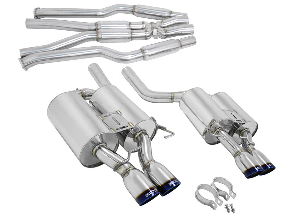 Megan Racing BMW E60 M5 05-10 EO-R5 Burnt Roll Tips Cat back Exhaust