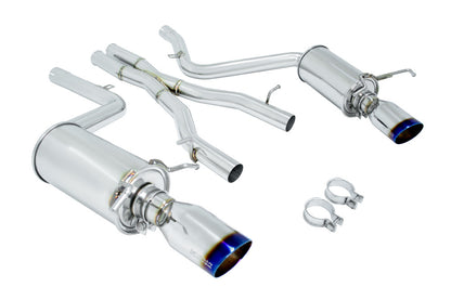 Megan Racing C300C350 V6 4Dr 08-14 Burnt Roll Tips Catback Exhaust