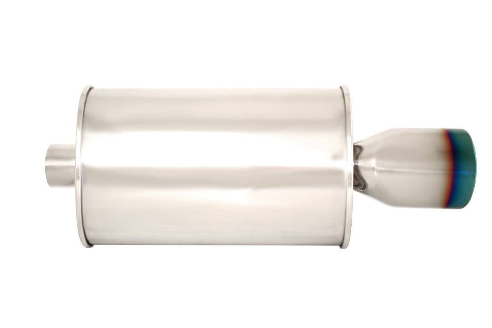 Megan Racing O-ST-2 Oval Universal Burnt Tip Muffler