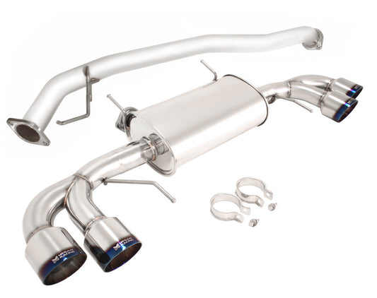 Megan Racing Nissan GTR R35 09+ Burnt Roll Tip CatBack Exhaust NR35T