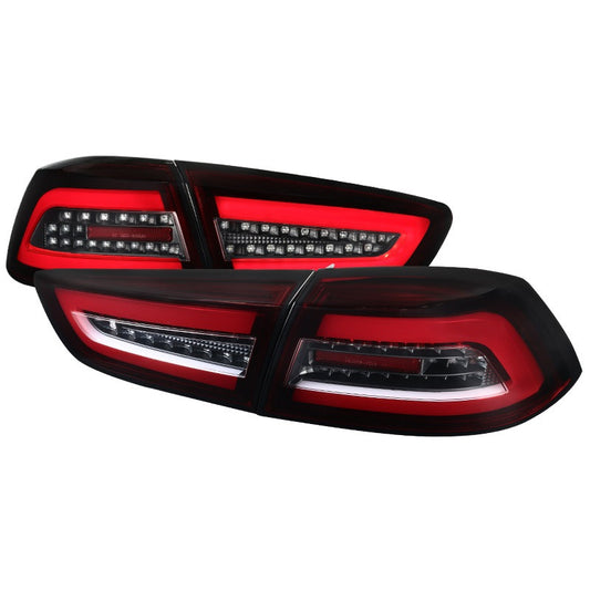 Spec-D 08-17 Mitsubishi Lancer Evo X Led Tail Lights- Red (LT-EVO08RLED-TM)