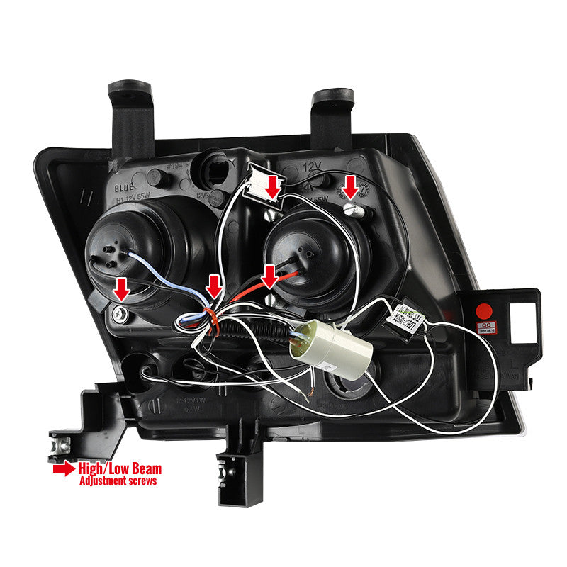 2005-2012 Xterra Dual Halo Pro Headlights with LED