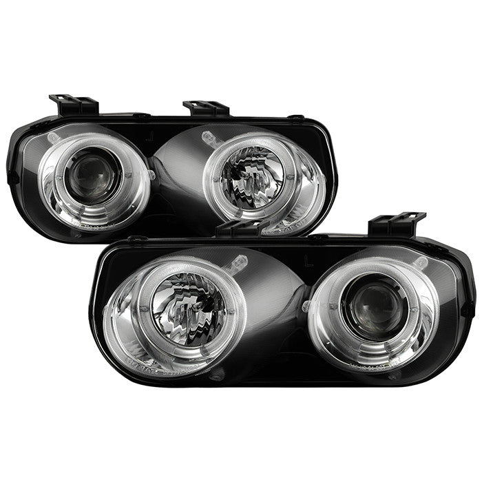 Spyder Acura Integra 94-97 Halo Projector Headlights Chrome display showing show PRO-YD-AI94-HL-C