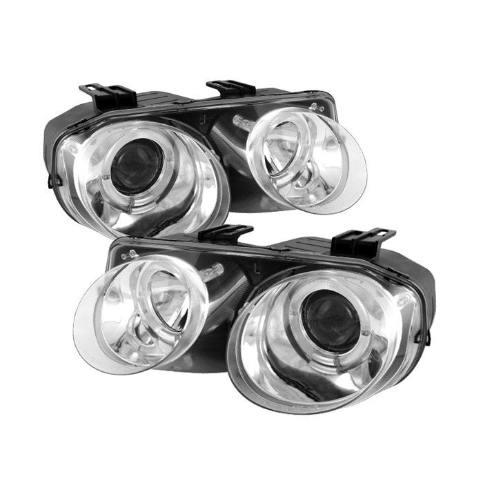 Spyder Acura Integra 98-01 Halo Projector Headlights Chrome display showing show PRO-YD-AI98-HL-C