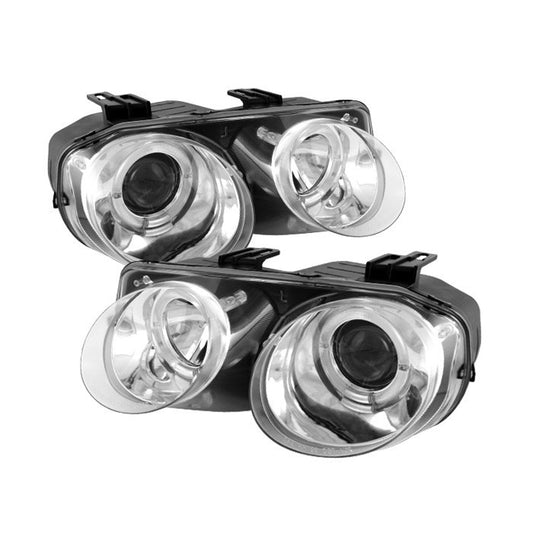 Spyder Acura Integra 98-01 Halo Projector Headlights Chrome display showing show PRO-YD-AI98-HL-C