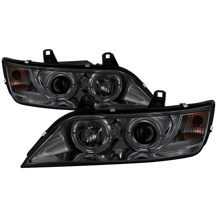 Spyder BMW Z3 96-02 Halo Projector Headlights Smoke display showing show PRO-YD-BMWZ396-HL-SM