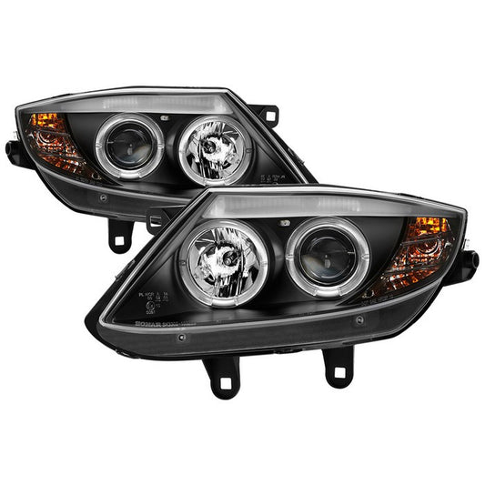 Spyder BMW Z4 03-08 Halo Pro Headlights Black -Delete Stock HID display showing show PRO-YD-BMWZ403-HID-BK