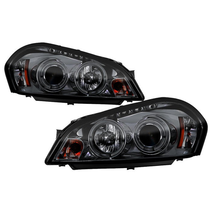 Spyder Chevy Impala 06-13 Halo Projector Headlights smoke display showing show PRO-YD-CHIP06-HL-SM