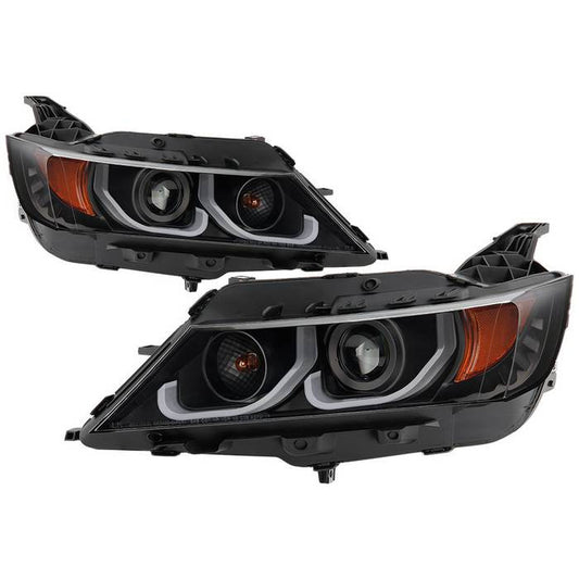 Spyder Chevy Impala 14-19 Halo Projector Headlights Black display showing show PRO-YD-CHIP14-LB-BK