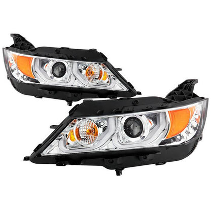 Spyder Chevy Impala 14-19 Halo Projector Headlights Chrome display showing show PRO-YD-CHIP14-LB-C