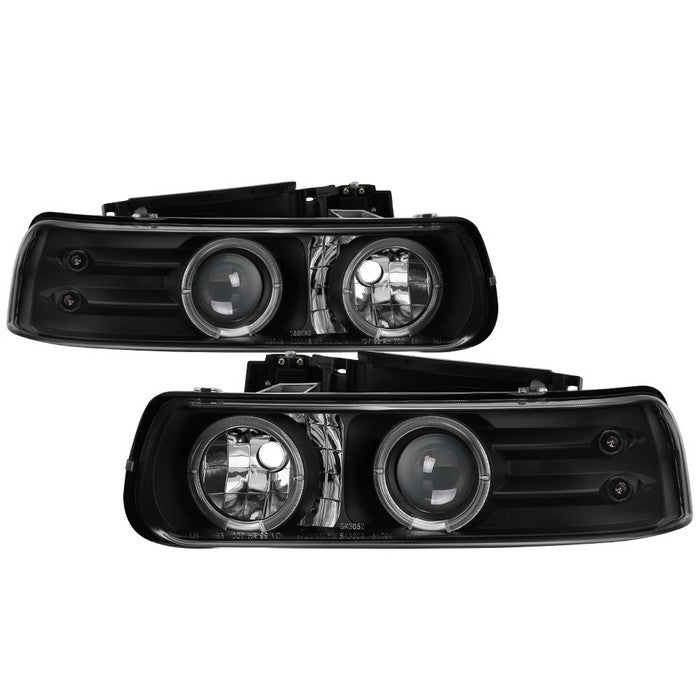 Spyder Silverado 1500 2500 99-02/ 3500 01-02 Halo Pro Headlight Black (PRO-YD-CS99-HL-BK)