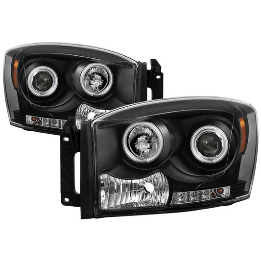 Spyder Dodge Ram 1500 2500 3500 06-08 CCFL Halo Headlight Black (PRO-YD-DR06-CCFL-BK)