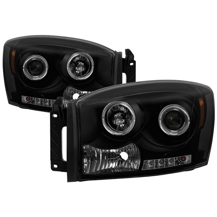 Spyder Dodge Ram 1500 2500 3500 06-08 Halo Pro Headlight Black Smoke (PRO-YD-DR06-HL-BSM)