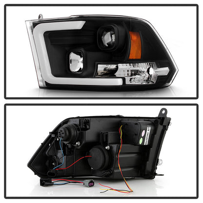 Spyder Platinum Dodge Ram 1500 2500 3500 10-18 Headlights Black (PRO-YD-DR09PL-SB-BK)