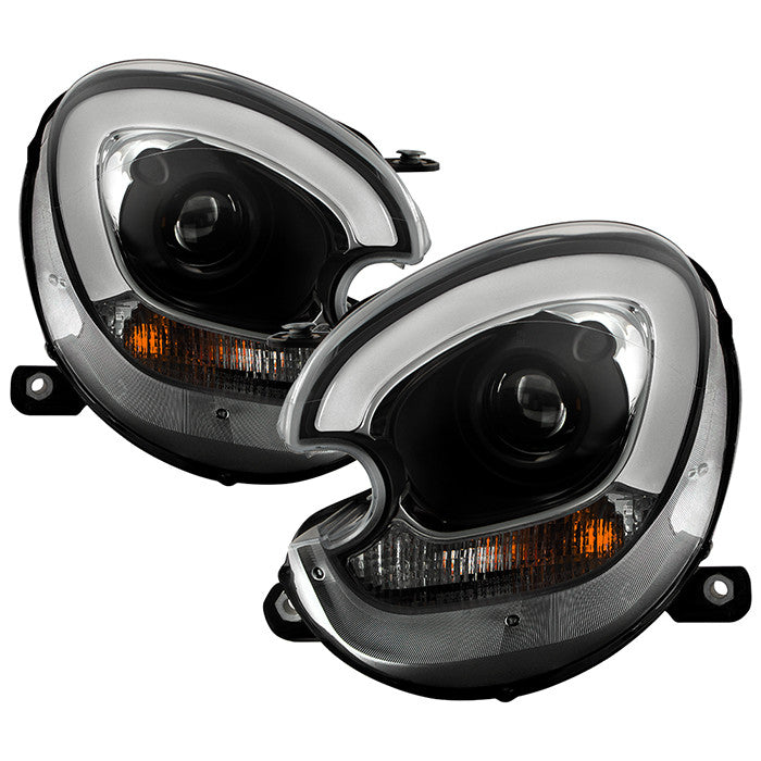 Spyder Mini Countryman 11-16 Pro Headlights Black Black OEM Xenon display showing show PRO-YD-MCO11HID-BK