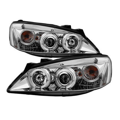 Spyder Pontiac G6 2/4DR 05-08 Halo Pro Headlights Chrome display showing show PRO-YD-PG605-HL-C