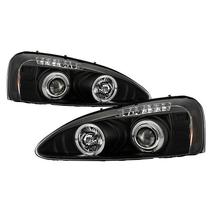 Spyder Pontiac Grand Prix 04-08 Halo Pro Headlights Black display showing show PRO-YD-PGP04-HL-BK