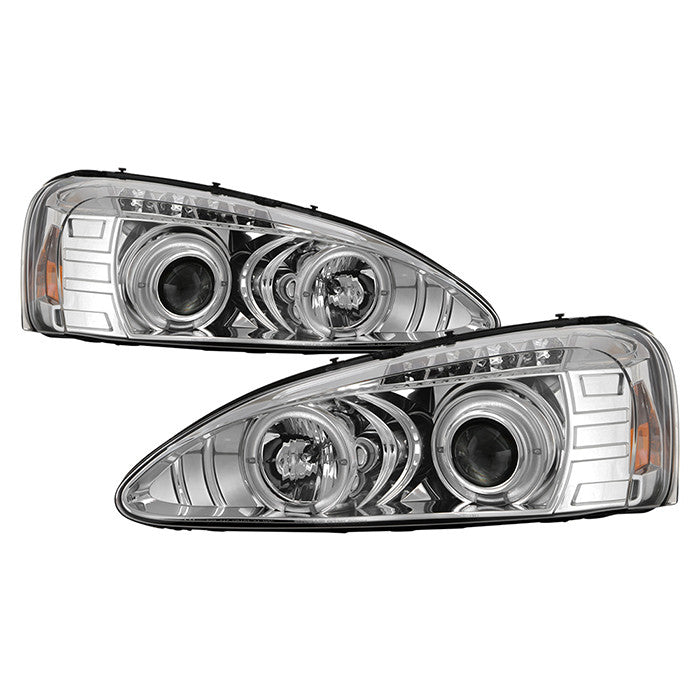 Spyder Pontiac Grand Prix 04-08 Halo Pro Headlights Chrome display showing show PRO-YD-PGP04-HL-C