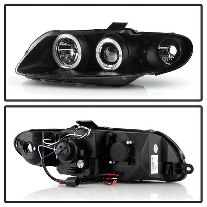 Spyder Pontiac GTO 04-06 Halo Projector Headlights Black (PRO-YD-PGTO04-HL-BK) backside of the back rear panel