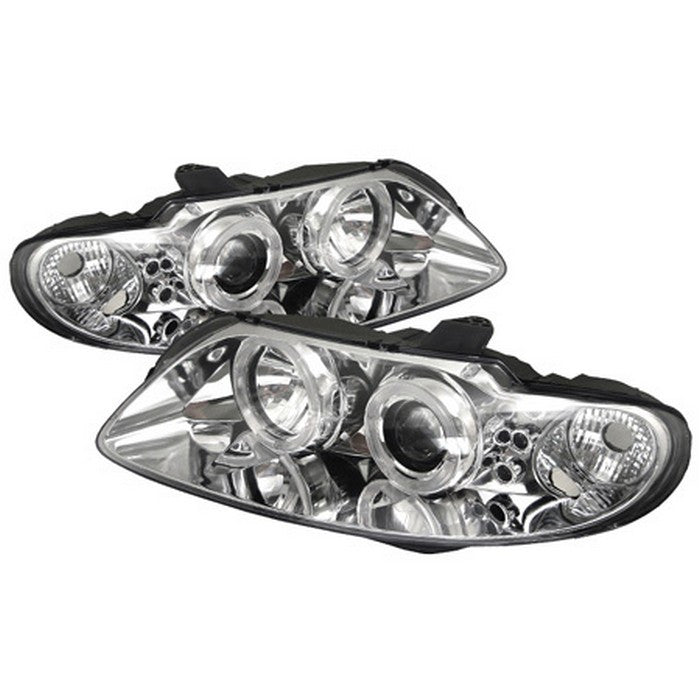 Spyder Pontiac GTO 04-06 Halo Projector Headlights Chrome display showing show PRO-YD-PGTO04-HL-C