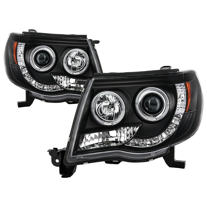 Spyder Toyota Tacoma 05-11 Halo Projector LED Headlights Black