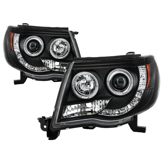 Spyder Toyota Tacoma 05-11 Halo Projector LED Headlights Black