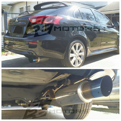 Tsudo 12-15 Mitsubishi Lancer SportsBack DE ES GT S2 Burnt Tip Axleback Exhaust (22-9201-A)