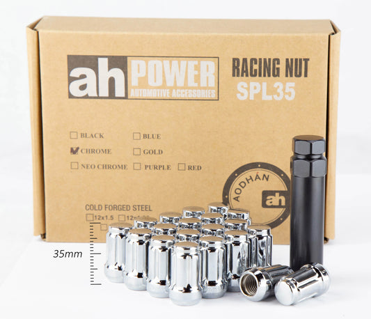 Aodhan SPL35 Spline Lug Nuts 12x1.5mm or 12x1.25mm Conical Seat