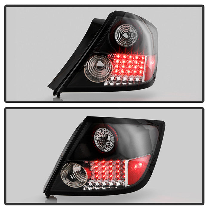 Spyder Scion 05-10 TC LED tail lights installed black