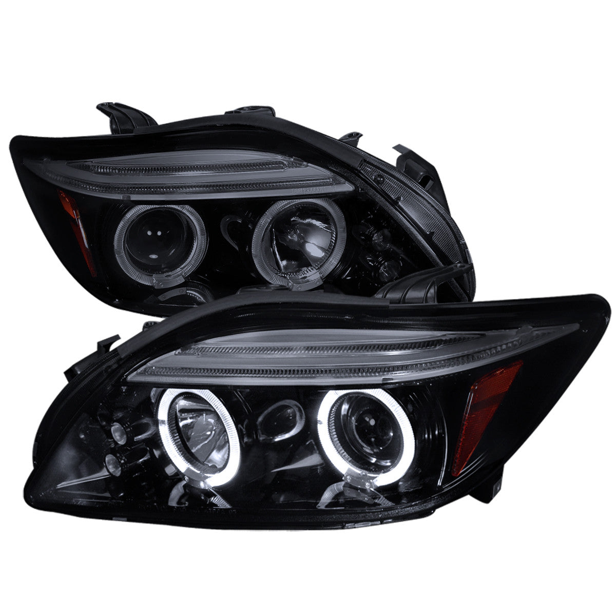 Spec-D 05-10 Scion Tc Dual Halo Projector Headlights Black Smoked