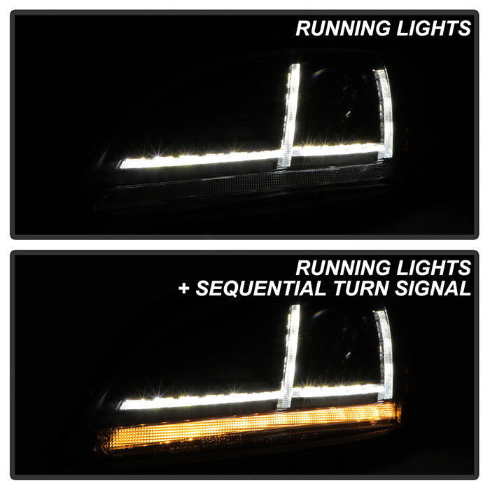 Sequential Signal projector Headlights for  Adui TT 2014