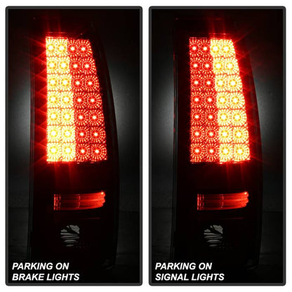 Silverado 1500 2500 LED tail lights red