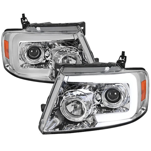 Spec-D 04-08 Ford F150 Sequential LED Headlights Chrome