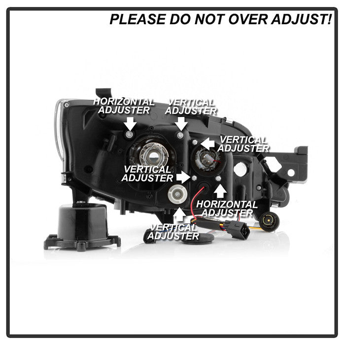 Spyder Subaru Impreza WRX 08-14 Projector Headlights Black HID Xenon