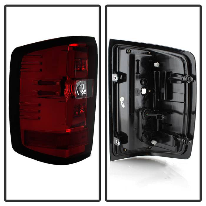 Spyder 16-18 Silverado 1500 2500 3500HD LED bar taillights red