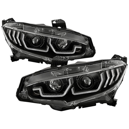 Spyder Apex Honda Civic 16-20 2DR/4DR/Hatchback LED Sequential Turn Signal Lights black