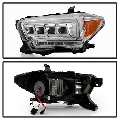 Spyder Apex Toyota Tacoma 16-22 OE halogen Sequential LED Signal DRL Chrome