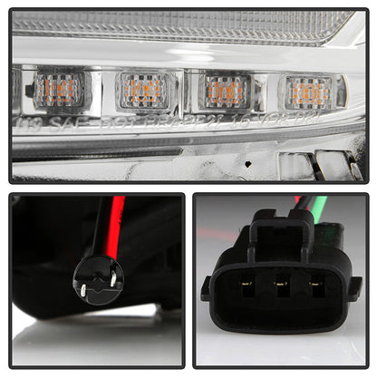 Spyder Apex Toyota Tacoma 2016-2022 OE halogen Sequential LED Signal DRL Chrome dot