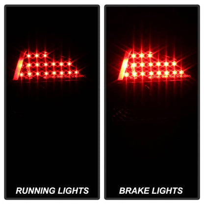 ALT-YD-AA402-LED-BK Audi 02-05 A4 LED running lights on brake lights showing