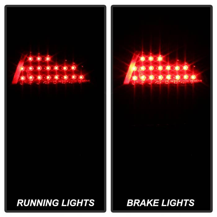 ALT-YD-AA402-LED-SM  Audi 02-05 A4 LED running lights on brake lights showing