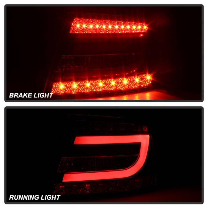 ALT-YD-AA605V2-LBLED-BK Audi 05-08 A6 4DR LED brake light running lights