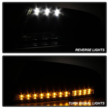 Spyder Audi 08-14 TT LED tail lights smoke installed