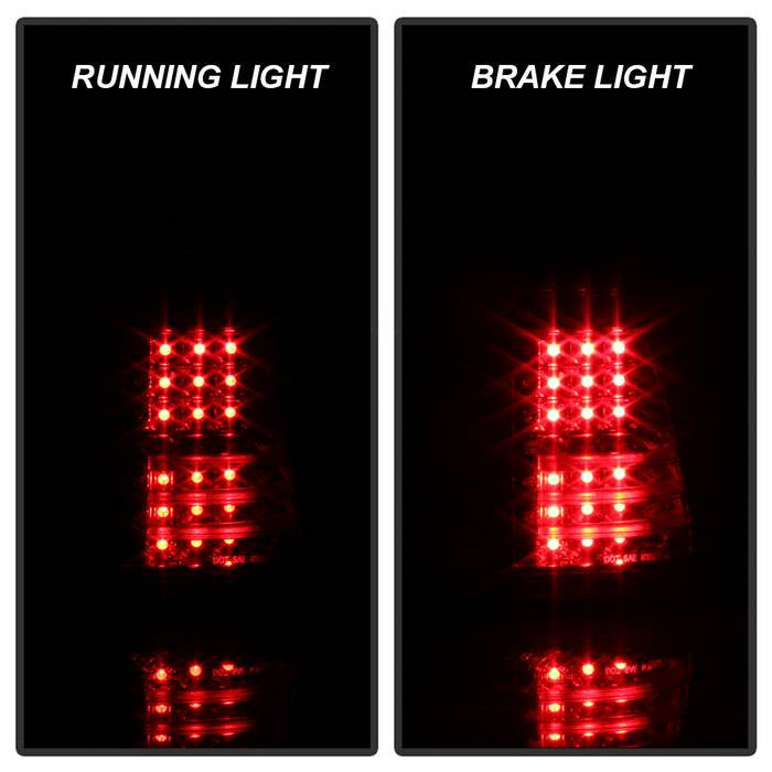 Spyder BMW 00-06 X5 E53 4PCS LED tail lights -Brake-LED smoke installed