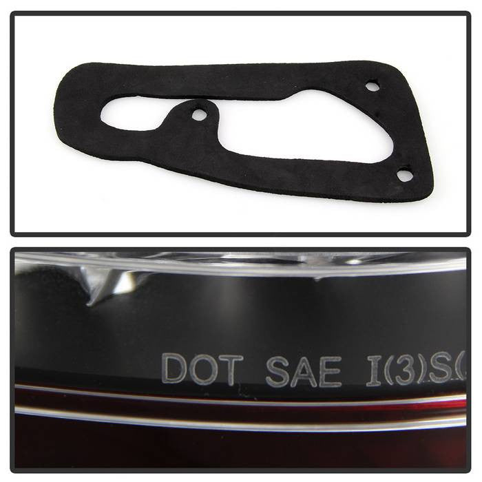 Spyder BMW 00-06 X5 E53 LED tail lights black