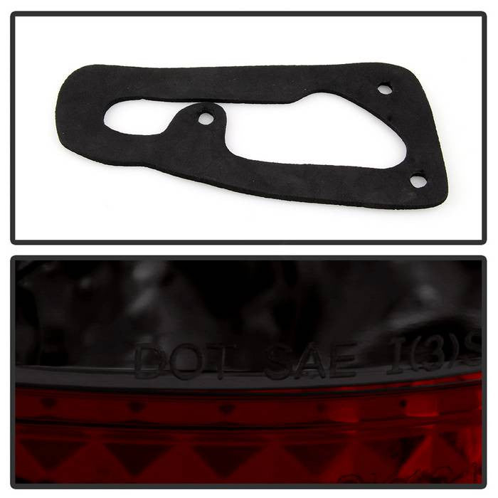 Spyder BMW 00-2006 X5 E53 4PCS LED tail lights -Brake-LED smoke